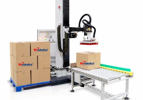Máy xếp pallet dạng cột 70–150 kg cho thùng carton và bao dệt