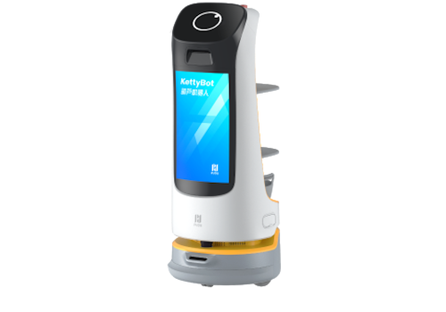 KettyBot - Robot phục vụ có màn hình quảng cáo