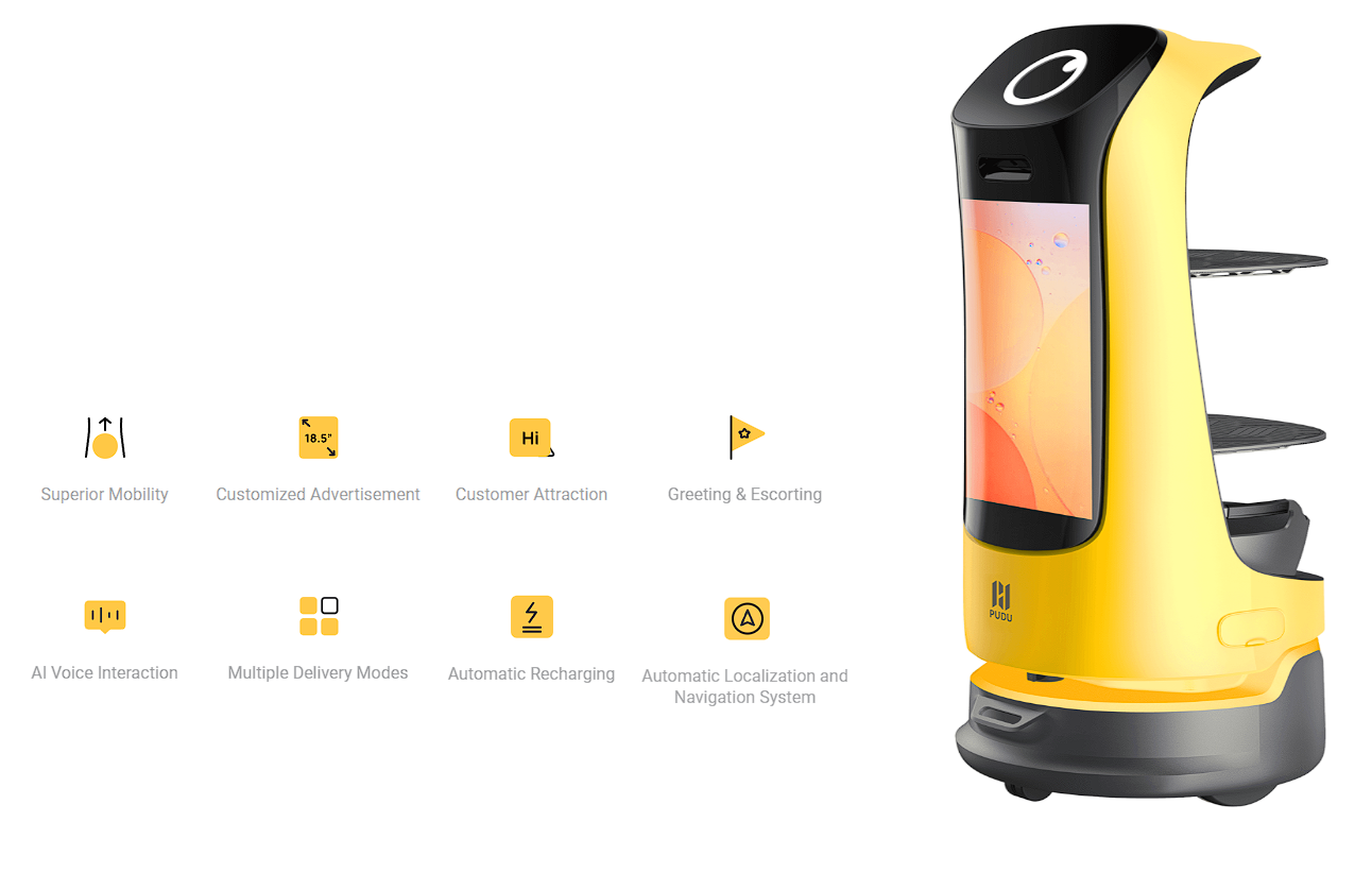 Tính năng của robot phục vụ nhà hàng Kettybot